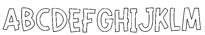 Formelo Sketchy Plain Font UPPERCASE
