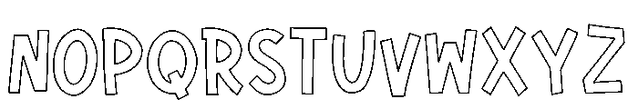 Formelo Sketchy Plain Font UPPERCASE