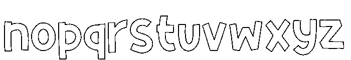 Formelo Sketchy Plain Font LOWERCASE