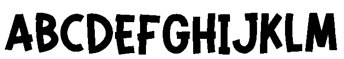 Formelo Sketchy Solid Font UPPERCASE