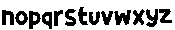 Formelo Sketchy Solid Font LOWERCASE