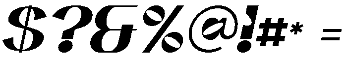 Formine Italic Font OTHER CHARS