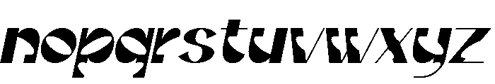Formine Italic Font LOWERCASE