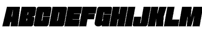 Formique Black Slanted Font UPPERCASE