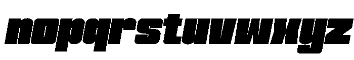 Formique Black Slanted Font LOWERCASE