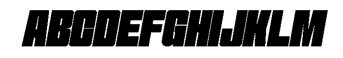 Formique Bold Slanted Font UPPERCASE