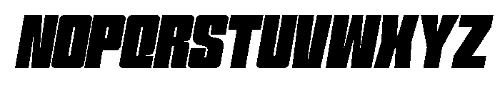 Formique Bold Slanted Font UPPERCASE