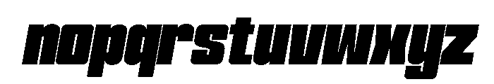 Formique Bold Slanted Font LOWERCASE