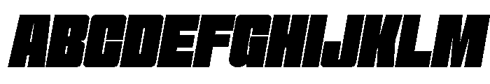 Formique Extra Bold Slanted Font UPPERCASE