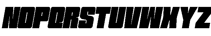 Formique Extra Bold Slanted Font UPPERCASE