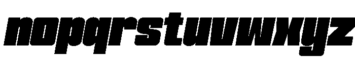 Formique Extra Bold Slanted Font LOWERCASE