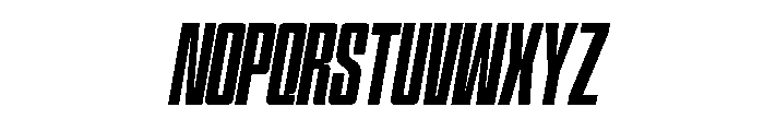 Formique Light Slanted Font UPPERCASE