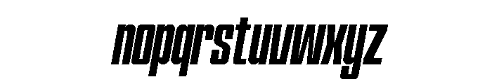 Formique Light Slanted Font LOWERCASE
