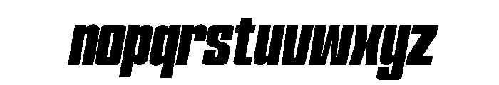 Formique Medium Slanted Font LOWERCASE