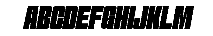 Formique Semi Bold Slanted Font UPPERCASE