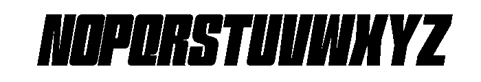 Formique Semi Bold Slanted Font UPPERCASE