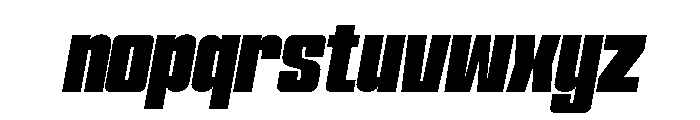 Formique Semi Bold Slanted Font LOWERCASE