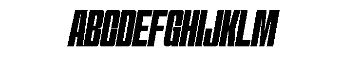Formique Slanted Font UPPERCASE