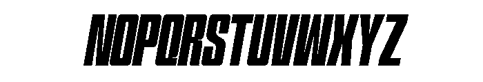 Formique Slanted Font UPPERCASE