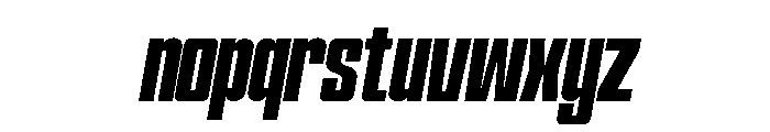 Formique Slanted Font LOWERCASE
