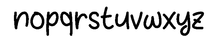 Forteen Handmade Font LOWERCASE