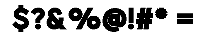 Fortnight Black Font OTHER CHARS