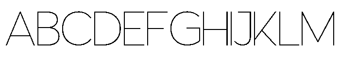 Fortnight Thin Font UPPERCASE
