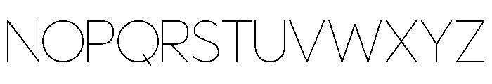 Fortnight Thin Font UPPERCASE