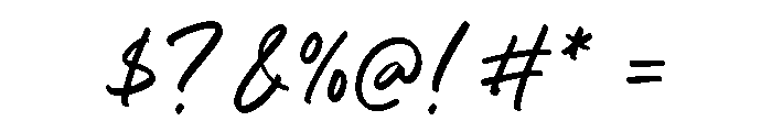 Fortune Parade Font OTHER CHARS