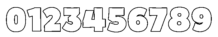 Fox Bonki Outline Font OTHER CHARS