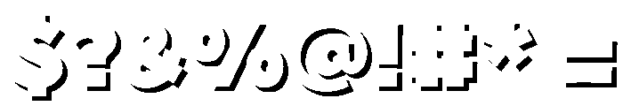 Fox Bonki Shadow Font OTHER CHARS