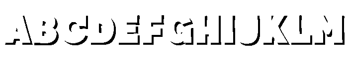 Fox Bonki Shadow Font UPPERCASE