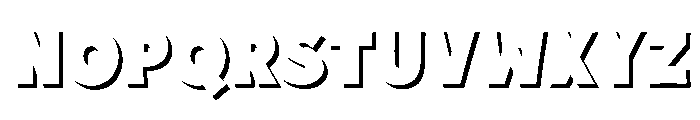 Fox Bonki Shadow Font UPPERCASE