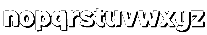 Fox Boogie Shadow Font LOWERCASE