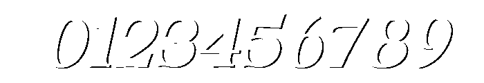Fox Bravion Shadow Slant Font OTHER CHARS