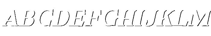 Fox Bravion Shadow Slant Font UPPERCASE