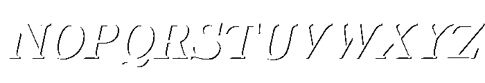 Fox Bravion Shadow Slant Font UPPERCASE