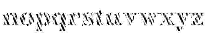 Fox Bravion Strokes Font LOWERCASE