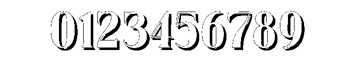 Fox Brielle Shadow Font OTHER CHARS
