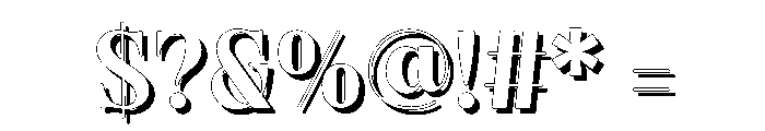 Fox Brielle Shadow Font OTHER CHARS