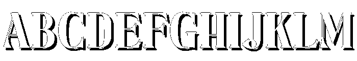 Fox Brielle Shadow Font UPPERCASE