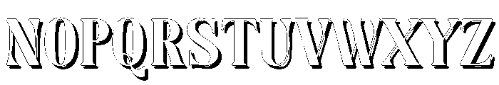 Fox Brielle Shadow Font LOWERCASE