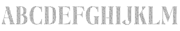 Fox Brielle Strokes Font UPPERCASE
