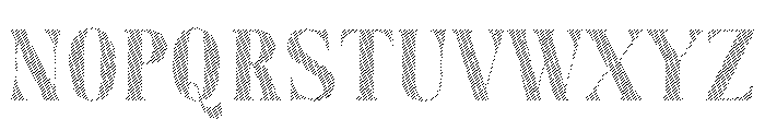 Fox Brielle Strokes Font UPPERCASE