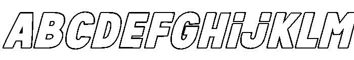 Fox Bunko Outline Slant FONT