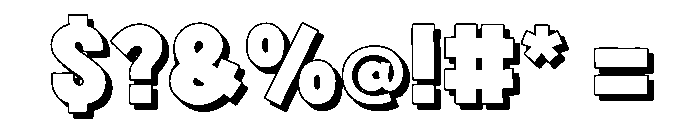 Fox Bunko Shadow Font OTHER CHARS