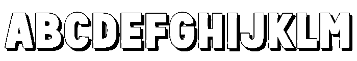 Fox Bunko Shadow Font UPPERCASE