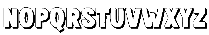 Fox Bunko Shadow Font UPPERCASE