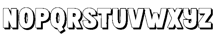 Fox Bunko Shadow Font LOWERCASE