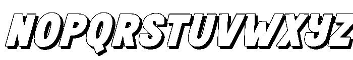 Fox Bunko Slant Shadow Font LOWERCASE